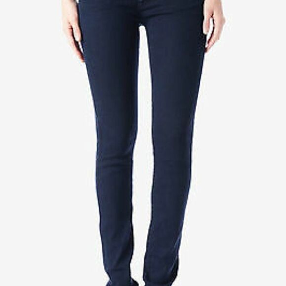 Hudson Shine Midrise Skinny Dark Denim Jeans 25 - Picture 10 of 10